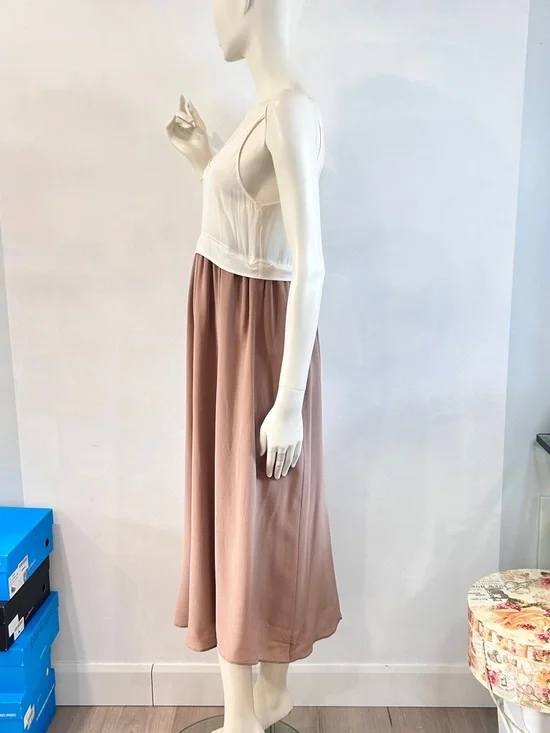 Aritzia Wilfred Bisous Silk Slip Midi Dress - Picture 7 of 13